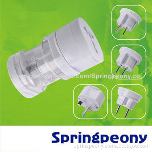 Universal Travel Power Plug with 110-250V AC Input, 6A Fuse
